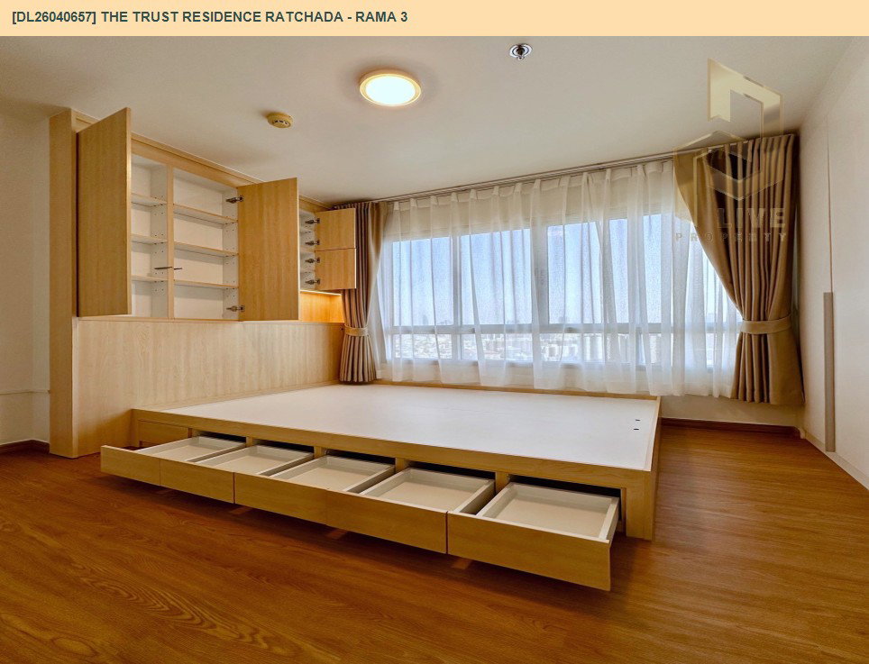 รูป DL26040657 ขายคอนโด เดอะ ทรัสต์  เรสซิเด้นซ์ รัชดา - พระราม 3 (The Trust Residence Ratchada - Rama 3) ใกล้ BTS ช่องนนทรี พร้อมเข้าอยู่ โทรด่วน 0653619502 LineID @897iyzll - รูปที่ 2/7