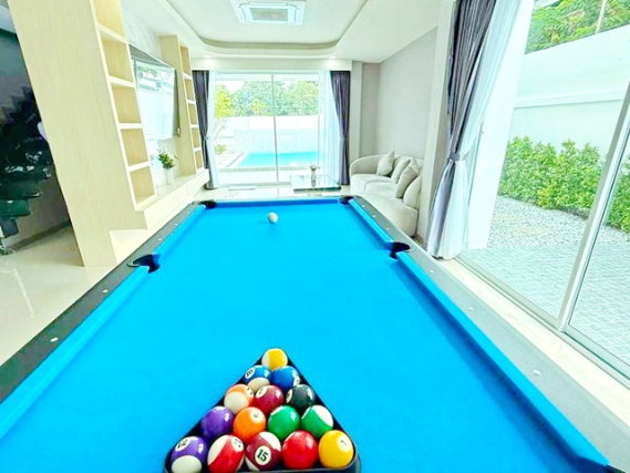 รูป ใกล้ถนนชัยพฤกษ์ ให้เช่าบ้าน Pool Villa 5 นอน 102 ตร.ว. 300 ตร.ม. ถ.จอมเทียน AIRBNB น้ำ สระว่ายน้ำส่วนตัว เฟอร์ฯครบ ตลาดชุมชน 800ม - รูปที่ 7/8