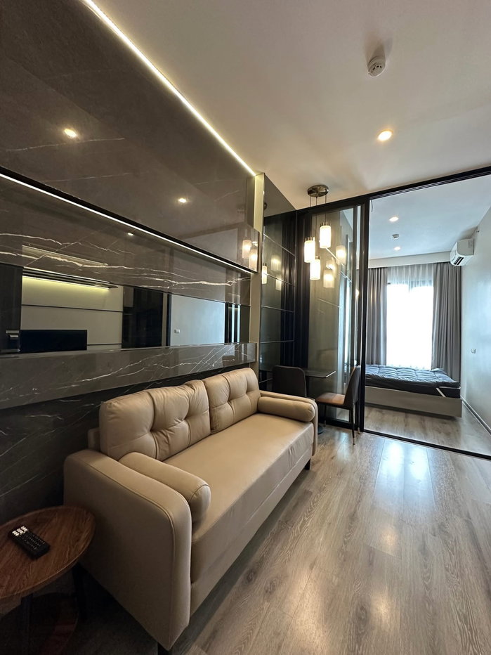รูป S19 ให้เช่าคอนโด KnightsBridge Prime Onnut (ไนท์บริดจ์ ไพร์ม อ่อนนุช) พร้อมเข้าอยู่ รวมส่วนกลางและที่จอดรถ1คัน เฟอร์ครบ ใกล้ BTS อ่อนนุช - รูปที่ 4/9