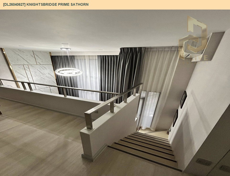 รูป DL26040627 ให้เช่าคอนโด ไนท์บริดจ์ ไพร์ม สาทร (Knightsbridge Prime Sathorn) ใกล้ BTS ช่องนนทรี พร้อมเข้าอยู่ โทรด่วน 0653619502 LineID @897iyzll - รูปที่ 5/8