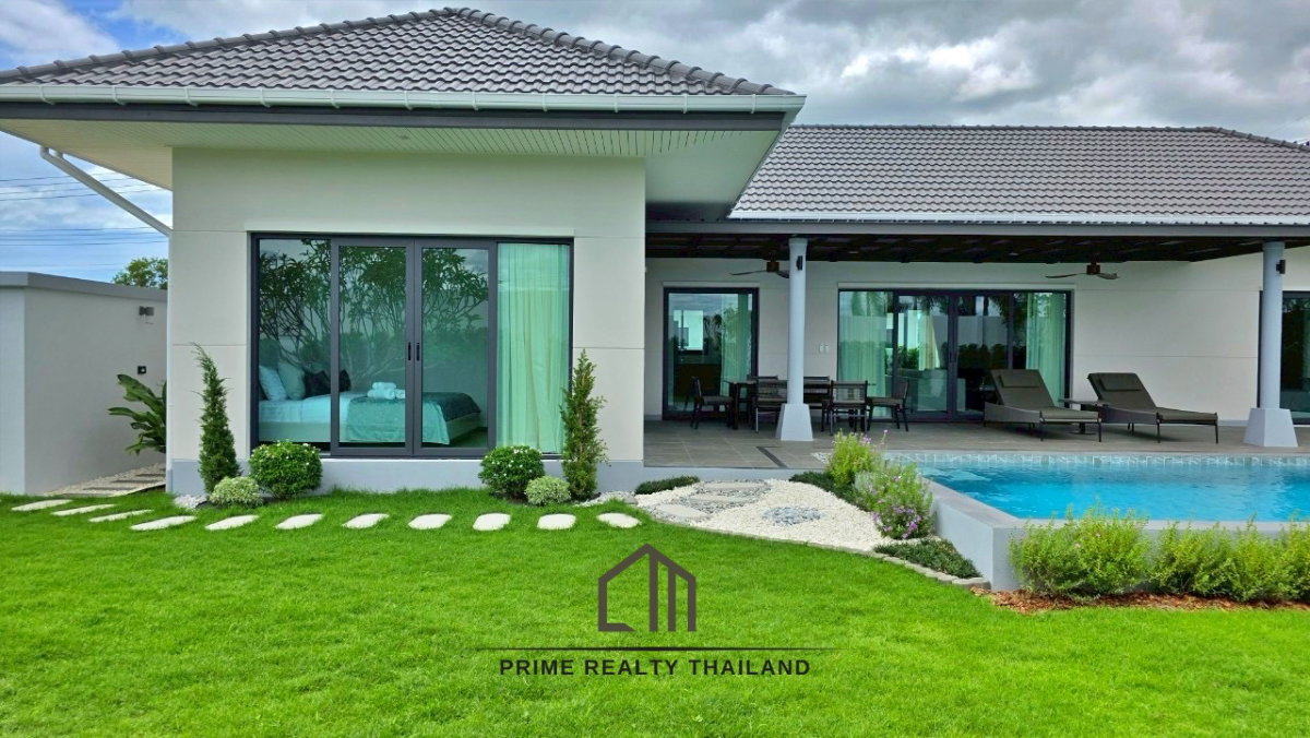 รูป วิลล่าหรู 3 ห้องนอน พร้อมสระว่ายน้ำ  – ใกล้ตลาดน้ำชื่อดัง - รูปที่ 1/15