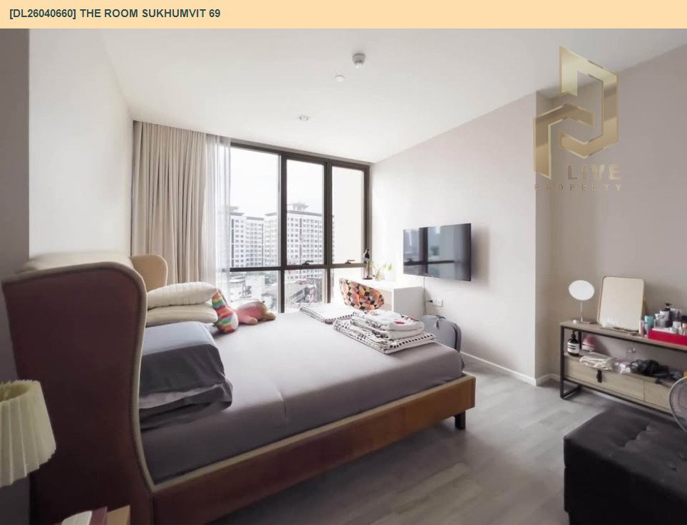 รูป DL26040660 ให้เช่าคอนโด เดอะ รูม สุขุมวิท 69 (The Room Sukhumvit 69) ใกล้ BTS พระโขนง พร้อมเข้าอยู่ โทรด่วน 0614453194 LineID @162cjixi - รูปที่ 8/12