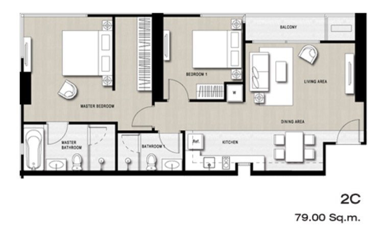 รูป ++เช่าด่วน++ HQ Thonglor by Sansiri** 2 ห้องนอน 79 ตร. ม. แต่งครบพร้อมอยู่!! - รูปที่ 10/10