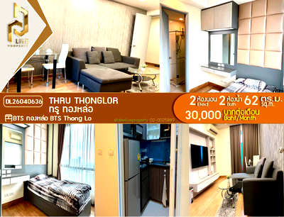 Condos for rent : DL26040636 Condo for rent, Thru Thonglor near BTS Thong Lo, ready to move in, call urgently 0800343450 LineID @655ebbvc
