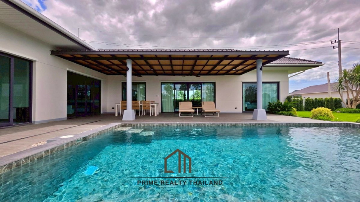 รูป พูลวิลล่าหรูพร้อมเข้าอยู่ – ซอย 112 หัวหิน - รูปที่ 2/15