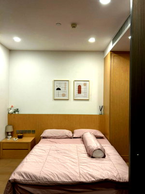 Condos for rent : Ashton Chula Silom【𝐑𝐄𝐍𝐓】🔥Beautifully decorated room with style, built-in wooden furniture creating a warm🔥 Contact Line ID: @hacondo