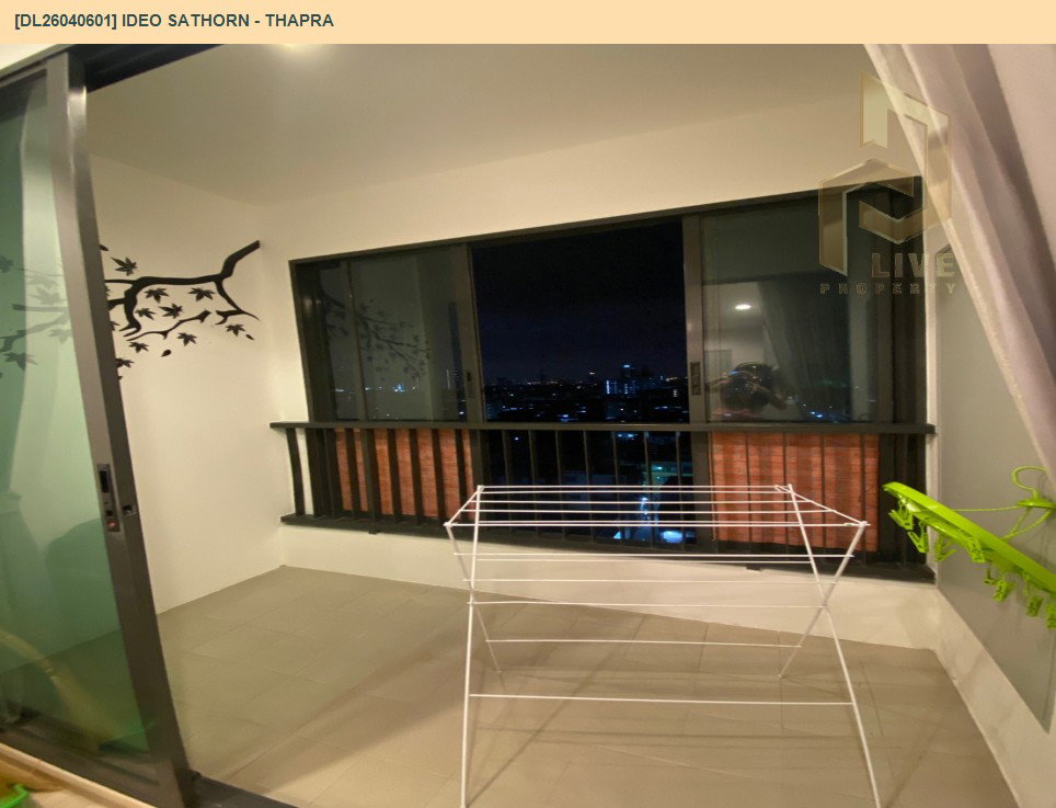 รูป DL26040601 ให้เช่าคอนโด ไอดีโอ สาทร - ท่าพระ (IDEO Sathorn - Thapra) ใกล้ BTS โพธิ์นิมิตร พร้อมเข้าอยู่ โทรด่วน 0614453194 LineID @162cjixi - รูปที่ 6/8