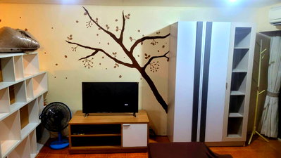 Condos for rent BTS Phra Khanong : 🌿 Spacious 40 sqm Living | Quiet & Private | Garden View 🐦 | Only 200m from BTS Phra Khanong