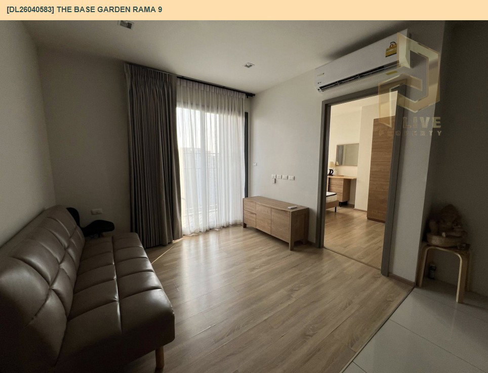 รูป DL26040583 ให้เช่าคอนโด เดอะ เบส การ์เดน พระราม 9 (The Base Garden Rama 9 ) ใกล้ สายสีส้ม พร้อมเข้าอยู่ โทรด่วน 0653619502 LineID @897iyzll - รูปที่ 2/8