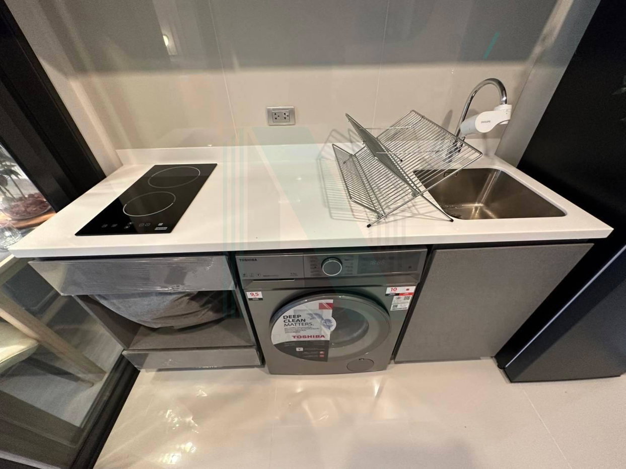 รูป 🎉 ให้เช่าคอนโด ไลฟ์ อโศก ไฮป์ อาคาร 1 ชั้น 12 1 ห้องนอน ขนาด 32 ตรม ใกล้ Fortune Town - รูปที่ 7/8