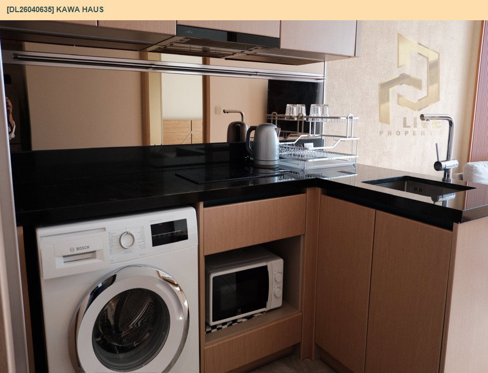 รูป DL26040635 ให้เช่าคอนโด คาวะ เฮาส์ (KAWA HAUS) ใกล้ BTS อ่อนนุช พร้อมเข้าอยู่ โทรด่วน 0653619502 LineID @897iyzll - รูปที่ 5/6