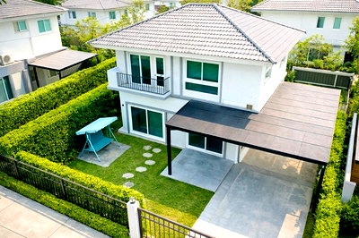 เช่าบ้านเดี่ยว ถนนลำลูกกา : ใกล้ตลาดคลอง6 800 ม. 58ตร.ว. 230 ตร.ม. ตลาดเอซี สายไหม Big C ลำลูกกา บ้านเดี่ยว 2ชั้น 4นอน 3น้ำ ตลาดใหญ่ลำลูกกา 1.0 กม. รร.นานาชาติเคไอเอส