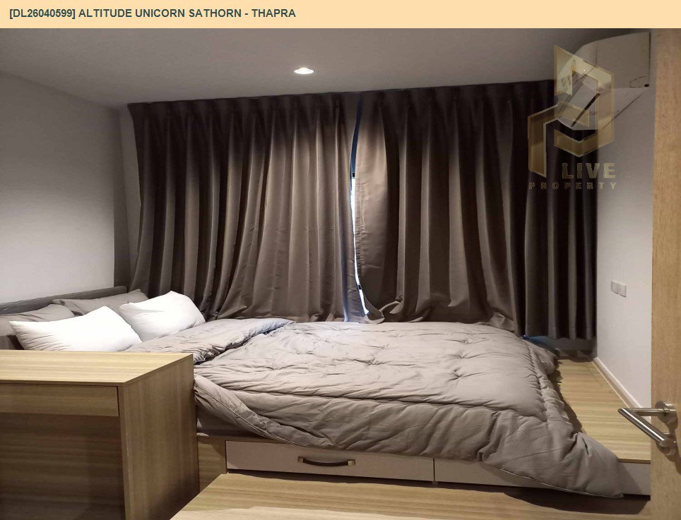 รูป DL26040599 ให้เช่าคอนโด อัลติจูด ยูนิคอร์น สาทร - ท่าพระ (Altitude Unicorn Sathorn - Thapra) ใกล้ BTS ตลาดพลู พร้อมเข้าอยู่ โทรด่วน 0653619502 LineID @897iyzll - รูปที่ 2/6