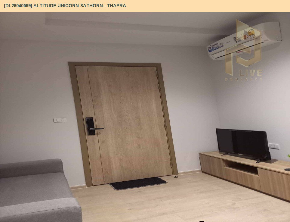 รูป DL26040599 ให้เช่าคอนโด อัลติจูด ยูนิคอร์น สาทร - ท่าพระ (Altitude Unicorn Sathorn - Thapra) ใกล้ BTS ตลาดพลู พร้อมเข้าอยู่ โทรด่วน 0653619502 LineID @897iyzll - รูปที่ 4/6