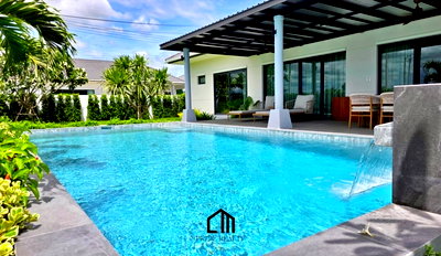 บ้านเดี่ยว ม.ราชภัฏสวนดุสิต หัวหิน : วิลล่าสระว่ายน้ำส่วนตัว 3 ห้องนอน ในย่านสามพันนาม – พร้อมเฟอร์นิเจอร์ครบ