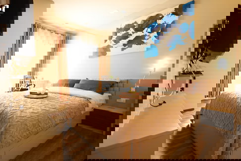 For Rent – ​​Onyx Phaholyothin, Fully furnished, ready to move in. Excellent location, near BTS Saphan Khwai (only 190 meters away).