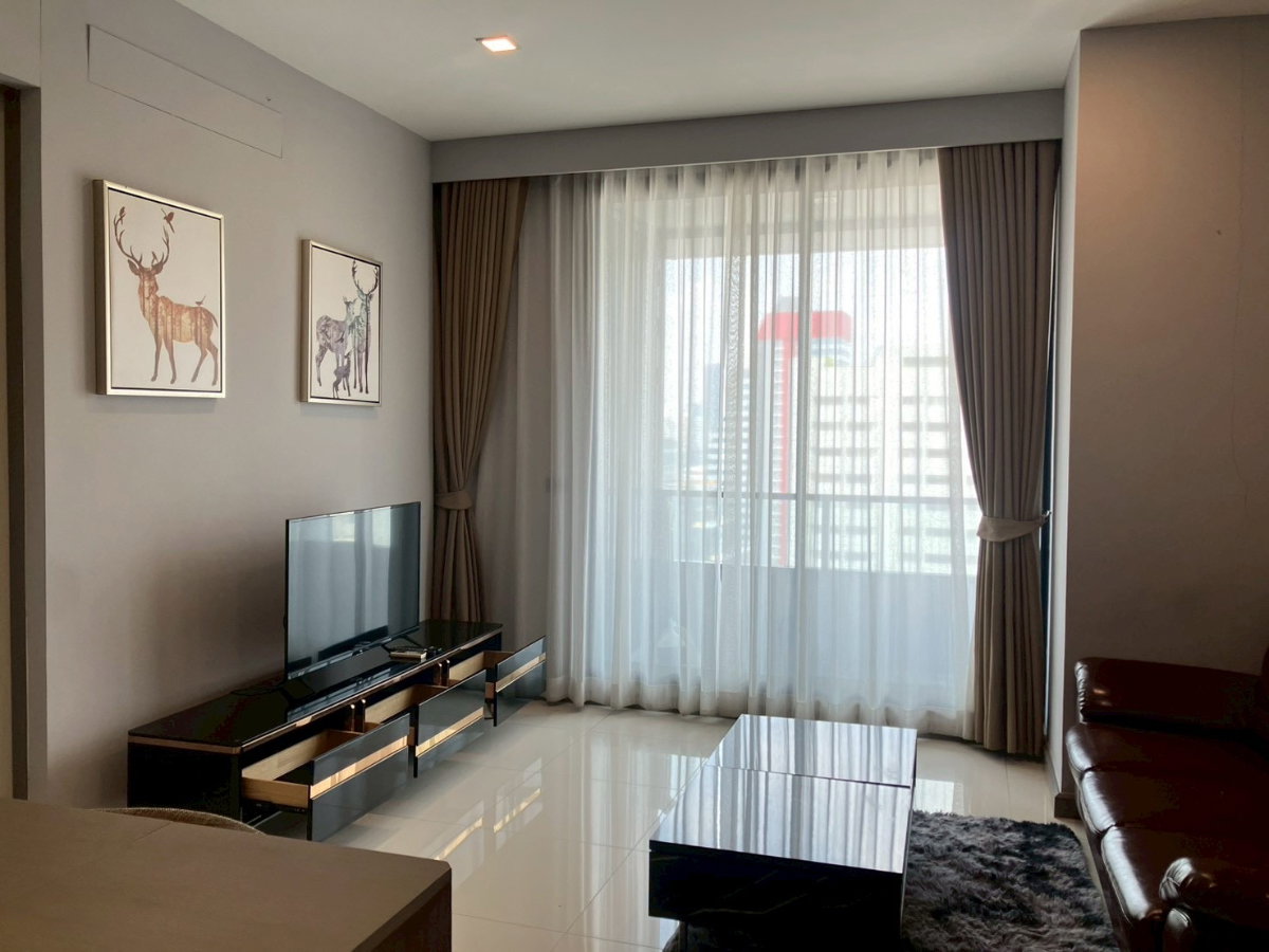 รูป 🐶Pet friendly‼️M Silom Condo✨ 1 bed 1 bath 55 sqm high floor Rent 40K💕 - รูปที่ 1/5