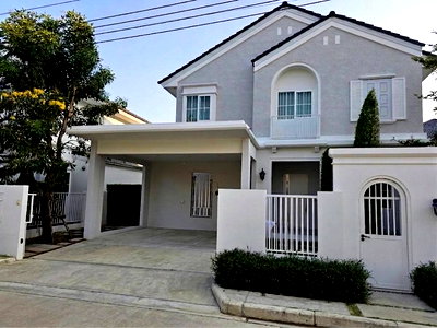 Houses for rent International Laboratories : 🏡 Single house for rent in Chaiyapruek Bangna Km.15 project, near Mega Bangna and Suvarnabhumi Airport.
