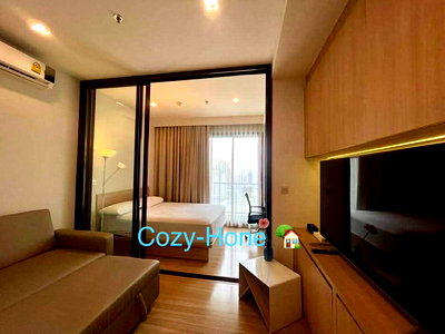 คอนโดให้เช่า : ให้เช่า M Jatujak (Pet-Friendly) ใกล้ BTS หมอชิต/สะพานควาย – ห้องทิศเหนือ/ ฟรี WiFi/ มีเครื่องซักผ้า/TV 55 นิ้ว/ ลากกระเป๋าเข้าอยู่ได้เลย! 