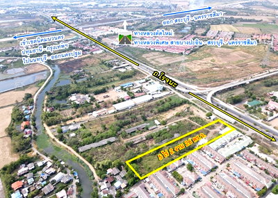 ที่ดิน นิคมโรจนะ  : ขายที่ดิน ถนนโรจนะ ต.ลำตาเสา อ.วังน้อย จ.พระนครศรีอยุธยา เนื้อที่ 5ไร่ 2งาน26ตรว