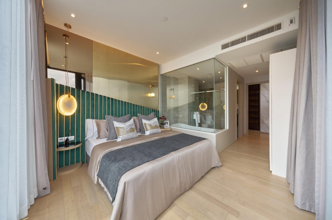 รูป Ashton Asoke Rama 9 2 ห้องนอนชั้นสูงวิวเมือง แต่งครบ ฟรีค่าใช้จ่ายวันโอน เริ่มต้น 15 ลบ. - รูปที่ 7/10