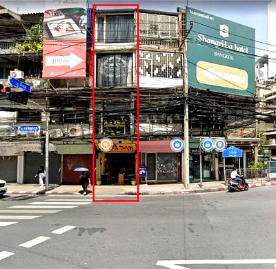 อาคารพาณิชย์ให้เช่า : ให้เช่าตึก 4 ชั้น ทำเลแยกสีลมบางรัก ใกล้โรงแรมหรู โรงพยาบาล BTS 