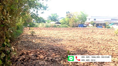 ที่ดิน นนทบุรี : ขายที่ดินถูกถมแล้ว 200 ตรว. แปลงหัวมุม ขยายที่ดินเพิ่มได้อีก 200 วา ถนนราชพฤกษ์ ใกล้โรบินสัน ต.คลองข่อย อ.ปากเกร็ด นนทบุรี
