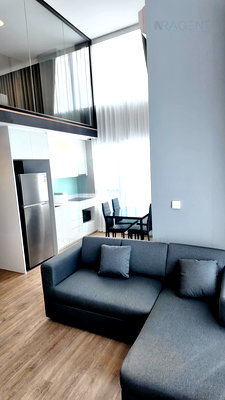 Condos for rent : 🎉 For Rent Condo SIAMESE RAMA 9 Building C, Floor 7,Duplex 2 bed room, Room size 54 sqm