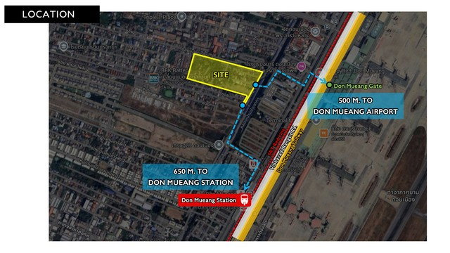 รูป ขายถูกที่ดินแปลงใหญ 29-2-85 ไร่ ทำเลทองดอนเมือง ใกล้สนามบินดอนเมือง และ รถไฟฟ้าสายสีแดง กรุงเทพ - รูปที่ 8/8