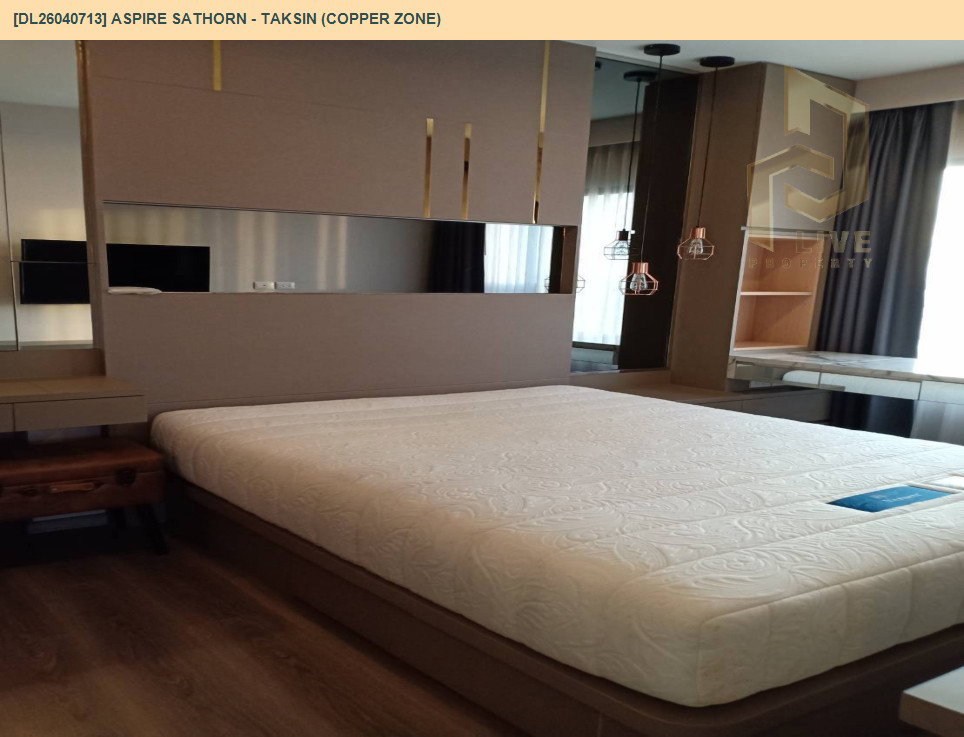 รูป DL26040713 ให้เช่าคอนโด แอสปาย สาทร - ตากสิน (คอปเปอร์ โซน) (Aspire Sathorn - Taksin (Copper Zone)) ใกล้ BTS วุฒากาศ พร้อมเข้าอยู่ โทรด่วน 0800343450 LineID @655ebbvc - รูปที่ 5/19