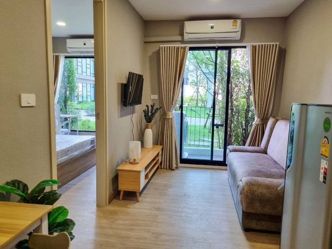 K1921ให้เช่า ฉัตรเพชรปาร์คคอนโด โนนม่วง (Chatpetch park condo ) ตึกB ห้องมุม ชั้น1