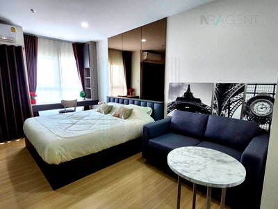 Condos for rent Bang Kapi : For Rent Condo SUPALAI VERANDA RAMKHAMHAENG Building B, Floor 22,Studio, Room size 30 sqm