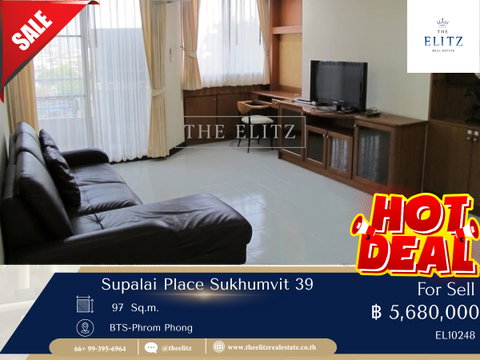 ✨ใช้ชีวิตอย่างมีระดับ ในบรรยากาศที่เงียบสงบของ Supalai Place Sukhumvit 39 ✨