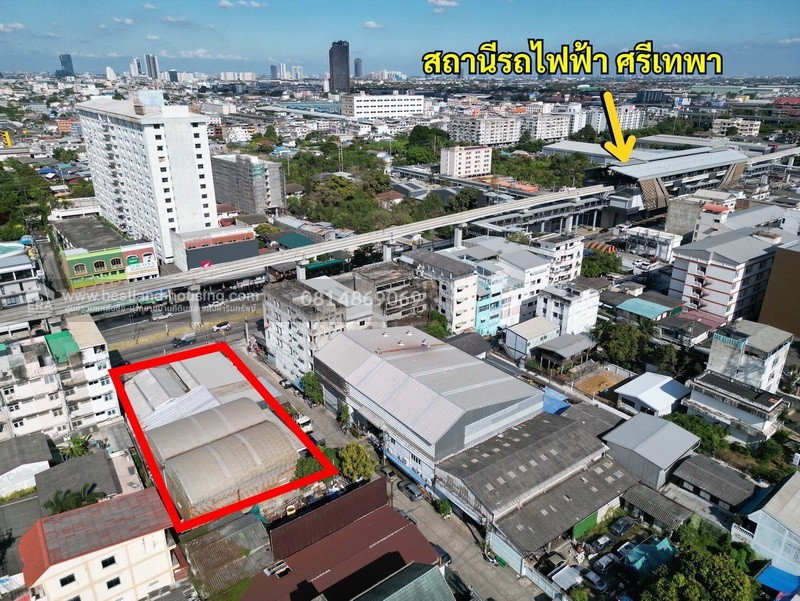 รูป ขายที่ดิน ติดถนนเทพารักษ์ กม.3 ปากซอยบุญรักษา ใกล้รถไฟฟ้าสายสีเหลือง สถานีศรีเทพา 200 เมตร  สถานที่ตั้ง อ.เมืองสมุทรปราการ จ.สมุทรปาการ - รูปที่ 7/9