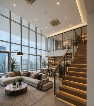 💎 Rare Item! Penthouse อโศก 194 ตรม. Double Volume วิวพาโนฯ ขาย/SALE : My Resort Bangkok (มาย รีสอร์ท แบงค์คอก) - 2 ห้องนอน LC110