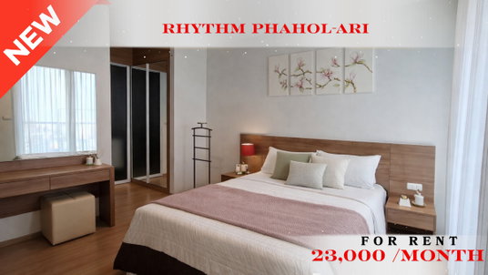 รูปภาพ 🍀🍀🍀  Prime condo Location 🚆 For Rent 📍 ริทึ่ม พหล - อารีย์ 🔥🔥(Line:@rent2022) ทำเลดีพร้อมเข้าอยู่✨A10041