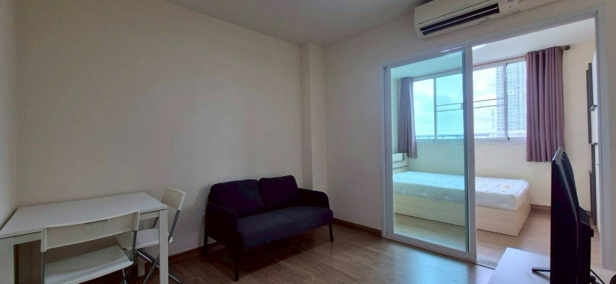 รูป ให้เช่าห้องแต่งพร้อม เฟอร์ครบ ห้องใหญ่ วิวดี ราคาถูก ใกล้ ARL และ MRT สถานีหัวหมาก - รูปที่ 2/12