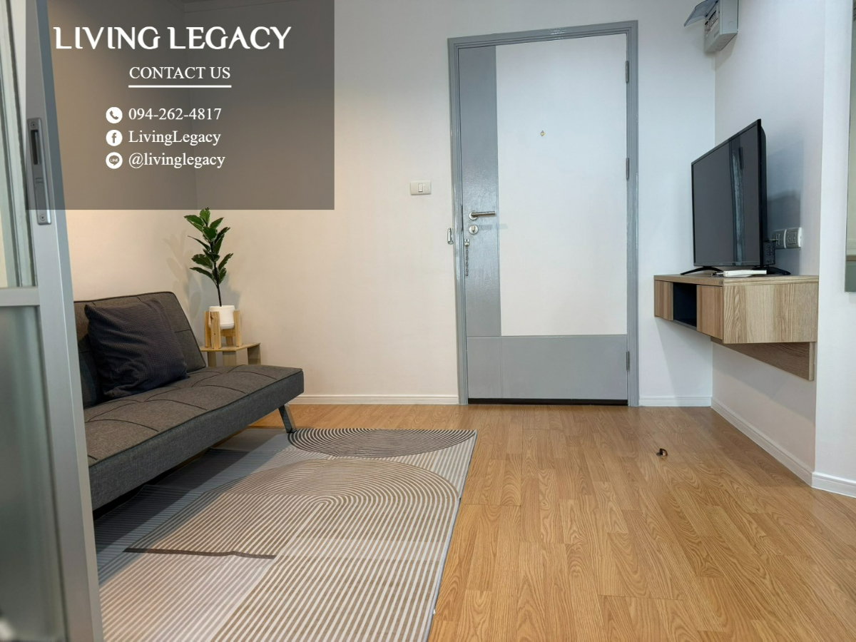 รูป SSYXBN ให้เช่าคอนโด Lumpini Place Srinakarin - Huamark Station 26 ตร.ม. ชั้น 25 ตึก ฺB line id : @livinglegacy - รูปที่ 10/15