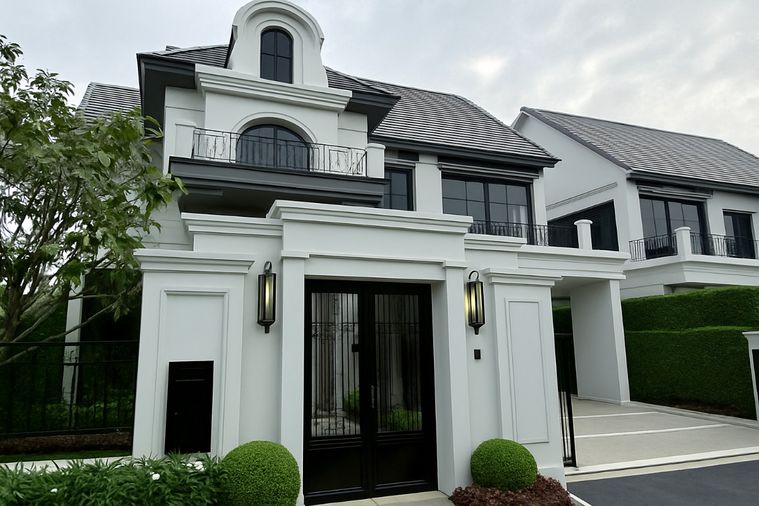 4-bed house for rent, 378 sqm, 90 sq wah, Narasiri Phahol - Watcharapol