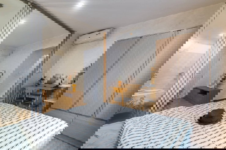 รูป AS1958 ให้เช่าคอนโด Niche id เสรีไทย ห้องสวย พร้อมเครื่องใช้ไฟฟ้าเฟอร์นิเจอร์ครบ - รูปที่ 2/11