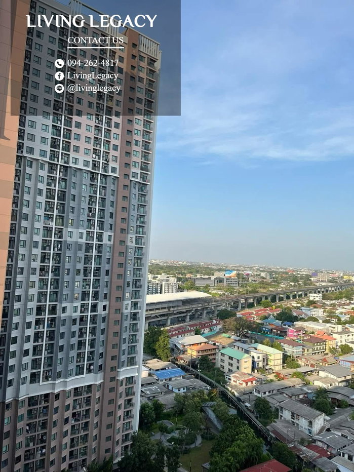 รูป SSYXBN ให้เช่าคอนโด Lumpini Place Srinakarin - Huamark Station 26 ตร.ม. ชั้น 25 ตึก ฺB line id : @livinglegacy - รูปที่ 14/15