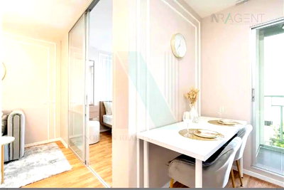 เช่าคอนโด โฮมโปร ลาดกระบัง : 🔺 ให้เช่าคอนโด ลุมพินี วิลล์ อ่อนนุช-ลาดกระบัง 2 อาคาร B ชั้น 5 1 ห้องนอน ขนาด 26 ตรม ใกล้ AIRPORT LINK บ้านทับช้าง