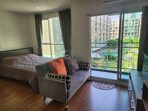 AS1957 ให้เช่าคอนโด ลุมพินี เพลส บางนา กม.3 ห้องสวย พร้อมเครื่องใช้ไฟฟ้าเฟอร์นิเจอร์ครบ