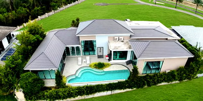 บ้านเดี่ยว ชลบุรี : Mabprachan Luxury Villa for Sale 4 Bedroom Lake View