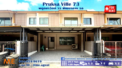 Townhouses for rent Soi On Nut (Sukhumvit 77) : For Rent Townhouse Pruksa Ville 73 Pattanakarn 38 3 Bedrooms, 2 Bathrooms, fully furnished, ready to move in. Close to Sukhumvit/ Thonglor. (RTA35-21)