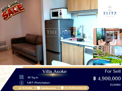 ขายคอนโด : ✨ให้ทุกวันของคุณเต็มไปด้วยความสบาย ที่ Villa Asoke พื้นที่ที่ออกแบบมาเพื่อการพักผ่อน ❤️