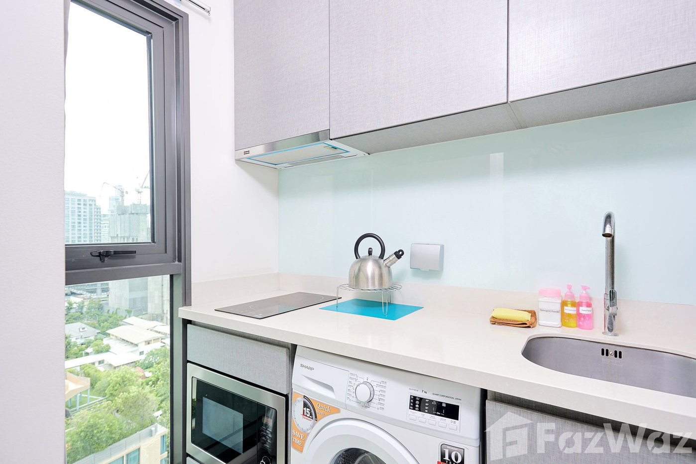 รูป คอนโดหรู 1 ห้องนอน พร้อมผู้เช่า ย่านทองหล่อ BTS 350ม 1705684 - รูปที่ 8/16