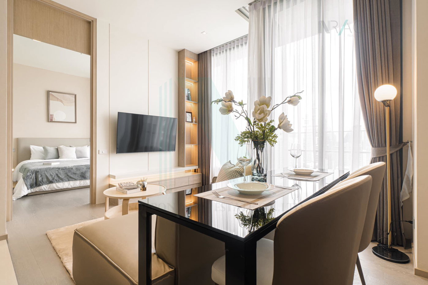 รูป 📌 ให้เช่าคอนโด ดิ เอส อโศก อาคาร 1 ชั้น 22 1 ห้องนอน ขนาด 47.00 ตรม ใกล้ โรงเรียนวัฒนาวิทยาลัย - รูปที่ 4/8