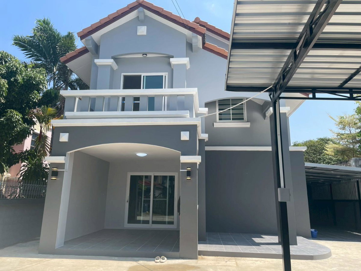 รูป ขายบ้านเดี่ยว2ชั้น หมู่บ้าน บ้านสวยริมธาร1 หลังมุม ทำเลดีซอย1 พร้อมอยู่ เขตทวีวัฒนา กรุงเทพ - รูปที่ 1/12