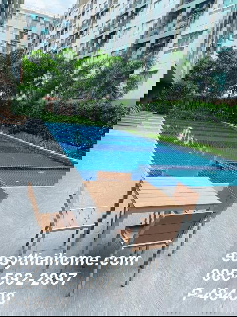 รูป [เช่า 2 นอน วิวสระสวย! P-49430] ลุมพินี วิลล์ สุขุมวิท 76-แบริ่ง 2 สำโรงเหนือ 085-592-2897 Line: @easythaihome - รูปที่ 10/10